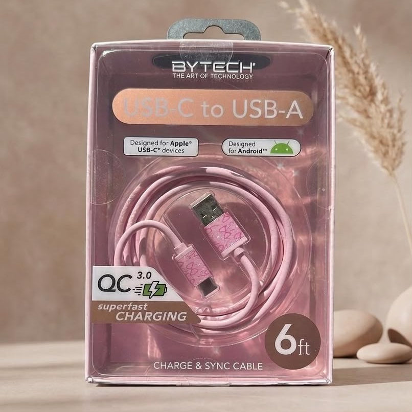 CABLE USB-A ROSADO