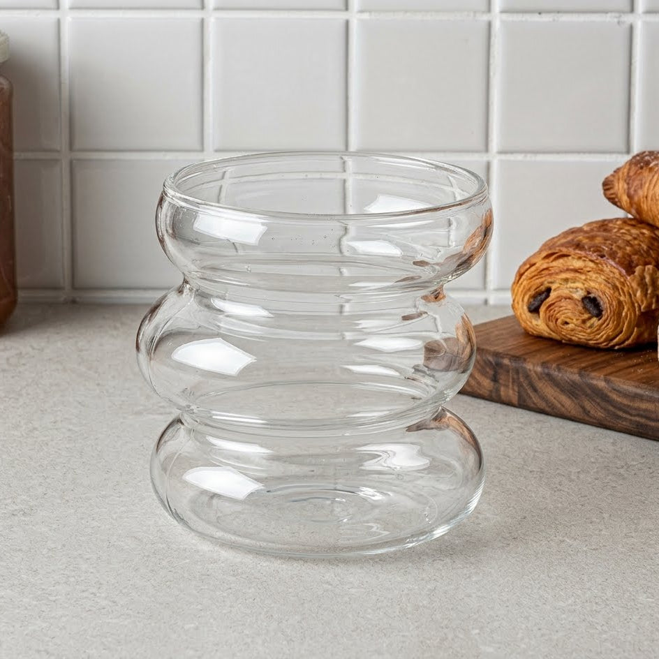 VASO 3 ONDAS IRREGULAR TRANSPARENTE