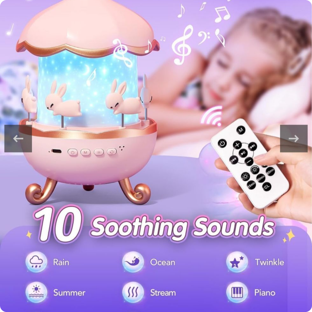 PROYECTOR DE PELICULAS ROSADO PARA NIÑAS CON CONTROL