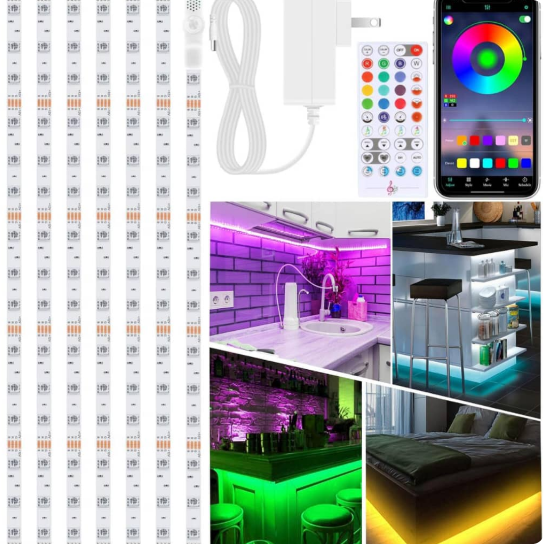 ENCHUFE DE LUCES LED DE 6 PIEZAS