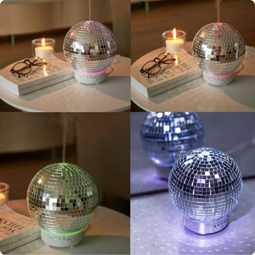 HUMIDIFICADOR DE BOLA DISCO GIRATORIO CON LUCES