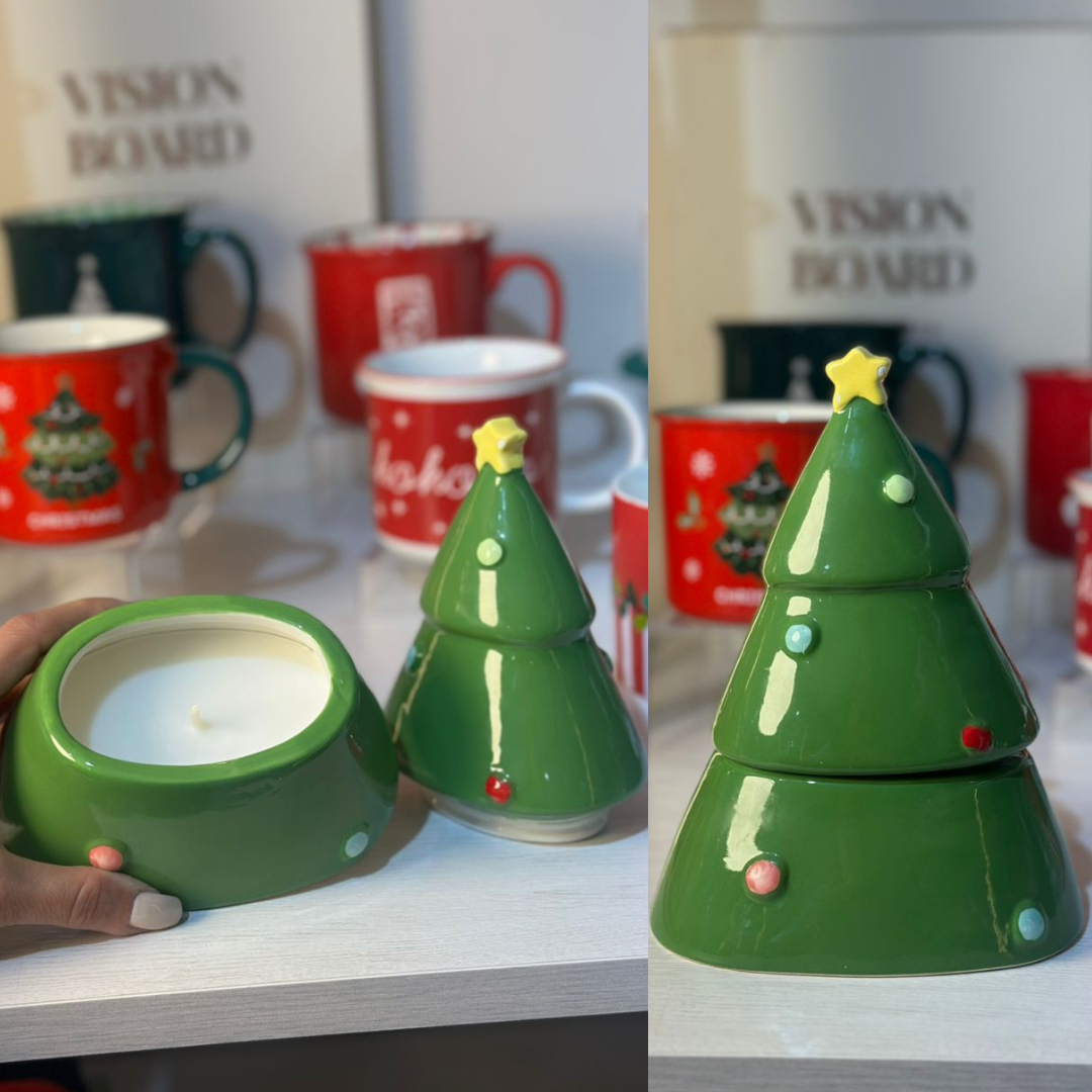 VELA VERDE ARBOL DE NAVIDAD