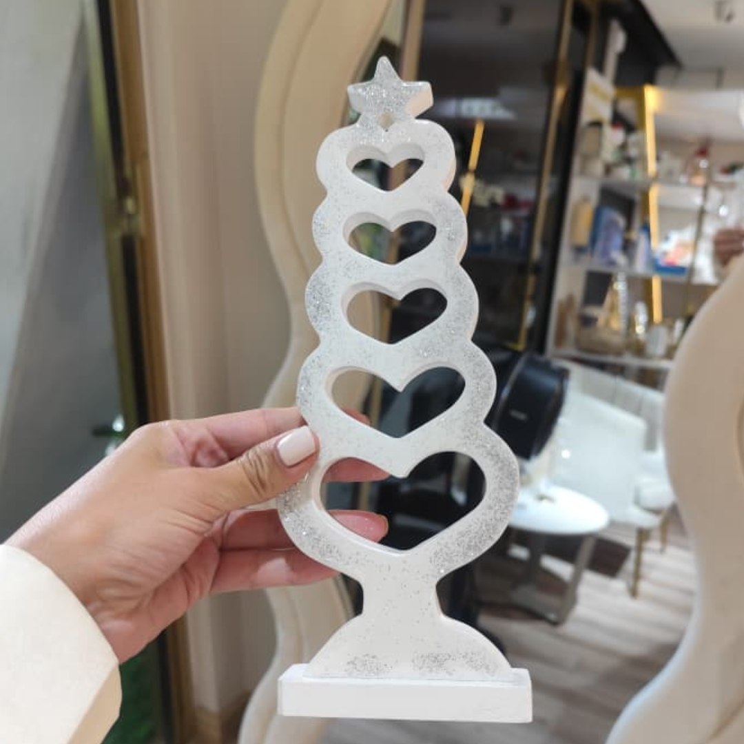 FIGURA DECORATIVA BLANCA DE ARBOL