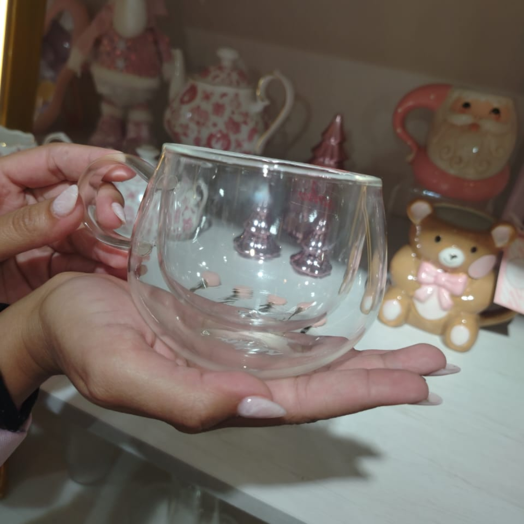 TAZA CLASICA DOBLE FONDO TRANSPARENTE