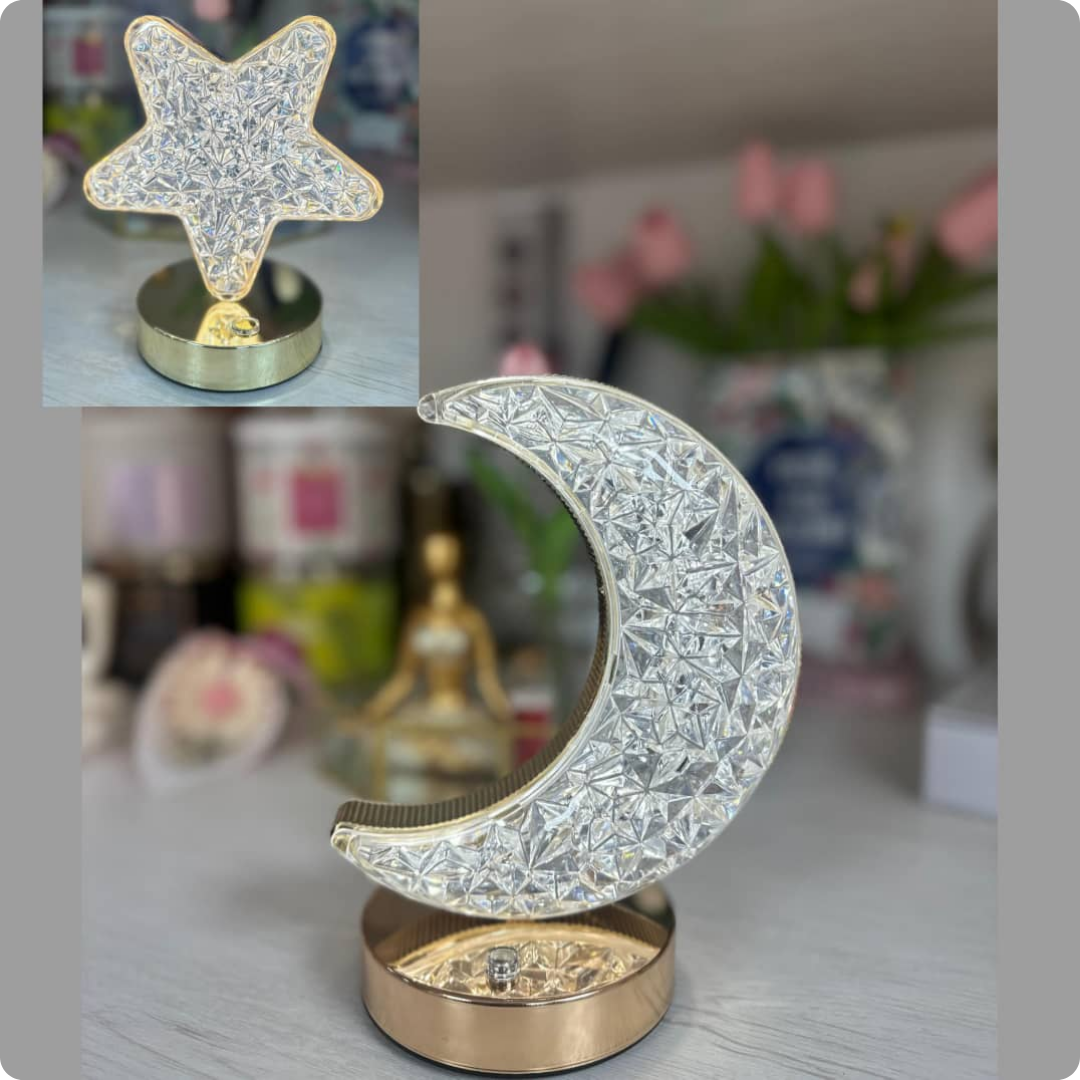 LÁMPARA DE ESTRELLA Y LUNA