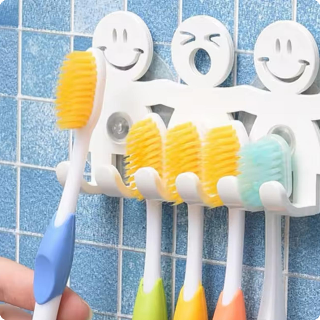 PORTA CEPILLOS PARA NIÑOS BLANCO