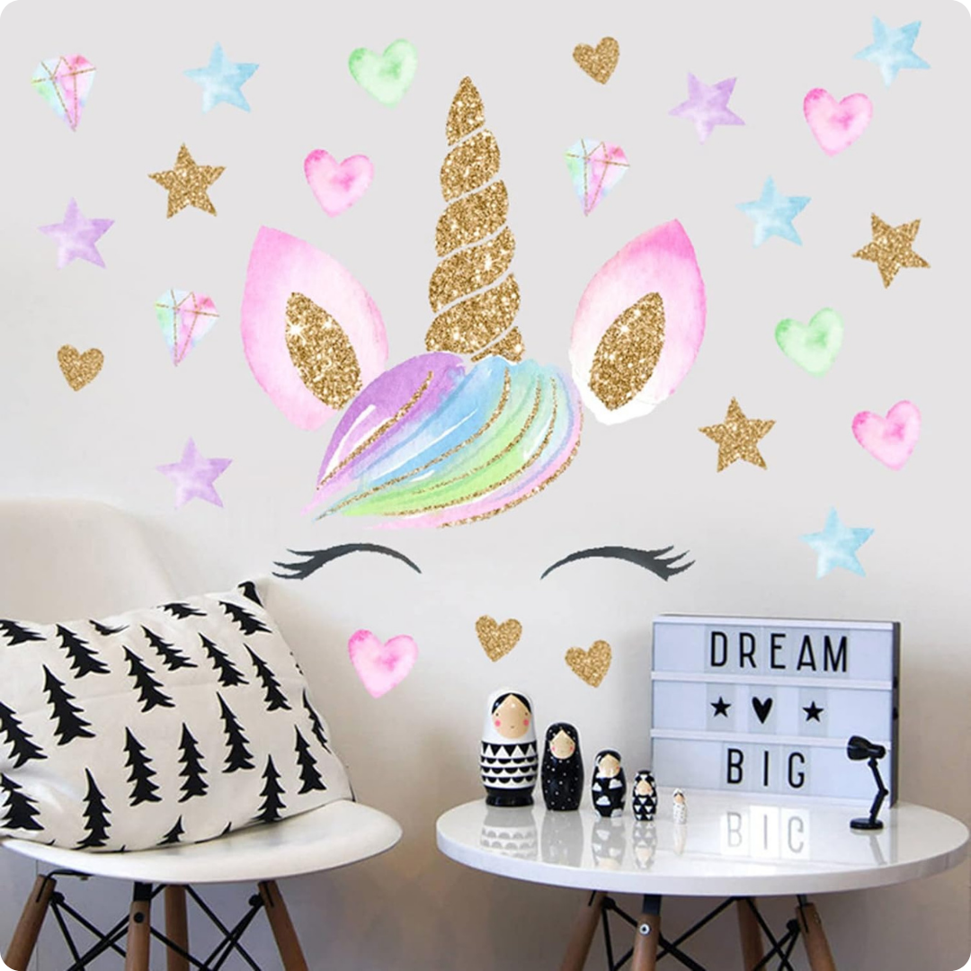 STICKER UNICORNIO PARA BEBES