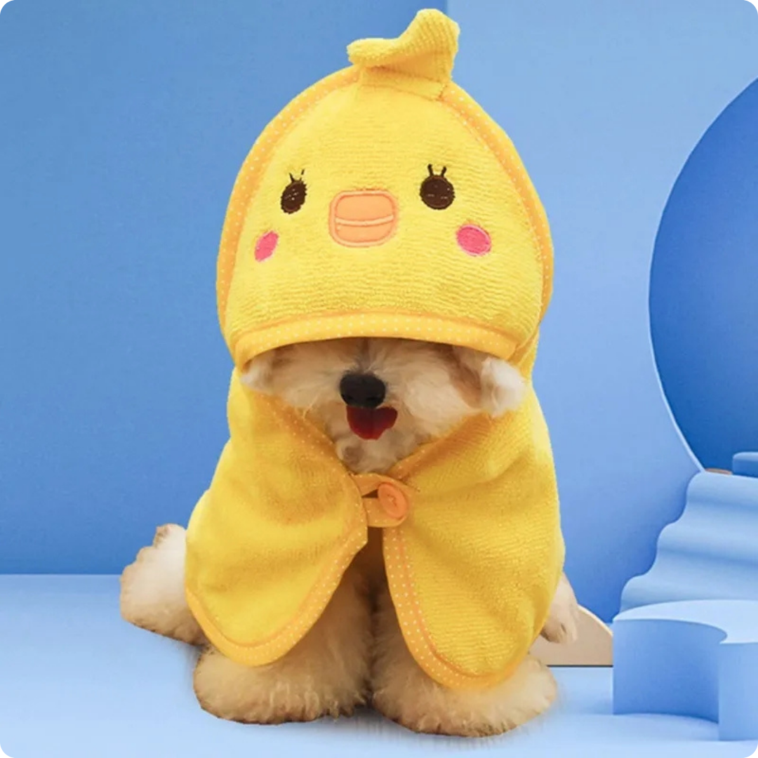 TOALLA AMARILLA CLARA TALLA L POLLITO