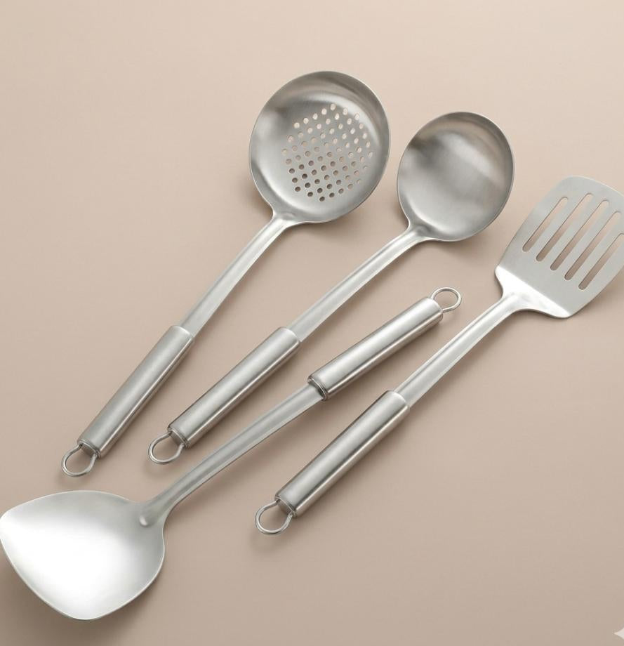 KIT DE UTENSILIOS DE COCINA DE ACERO INOXIDABLE