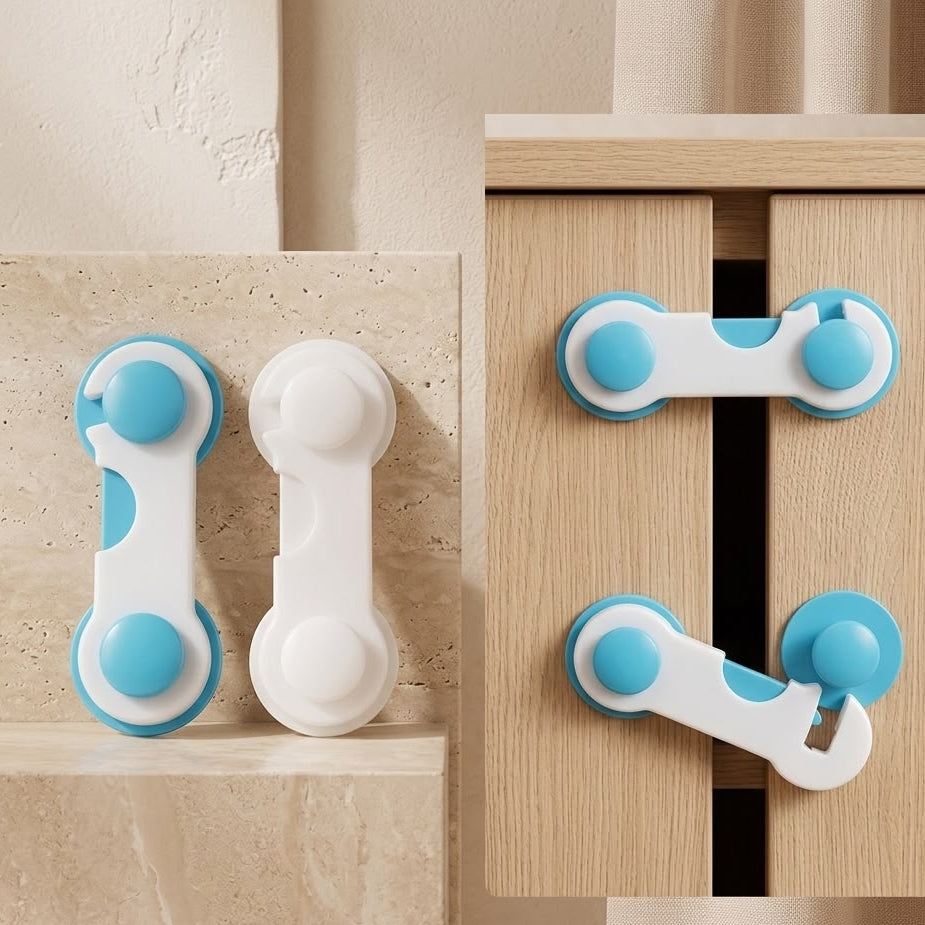 SEGURO PARA PUERTA BEBES 2 UNIDADES BLANCOS