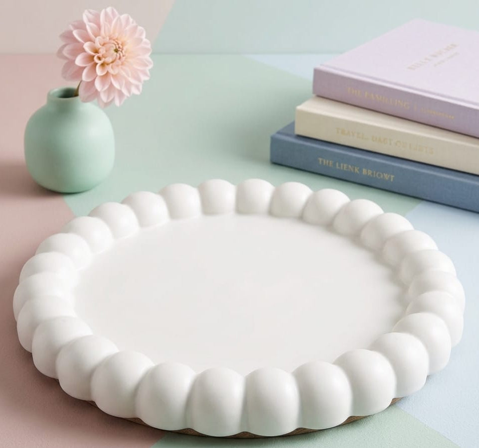 PLATO CON PERLITAS PINTEREST