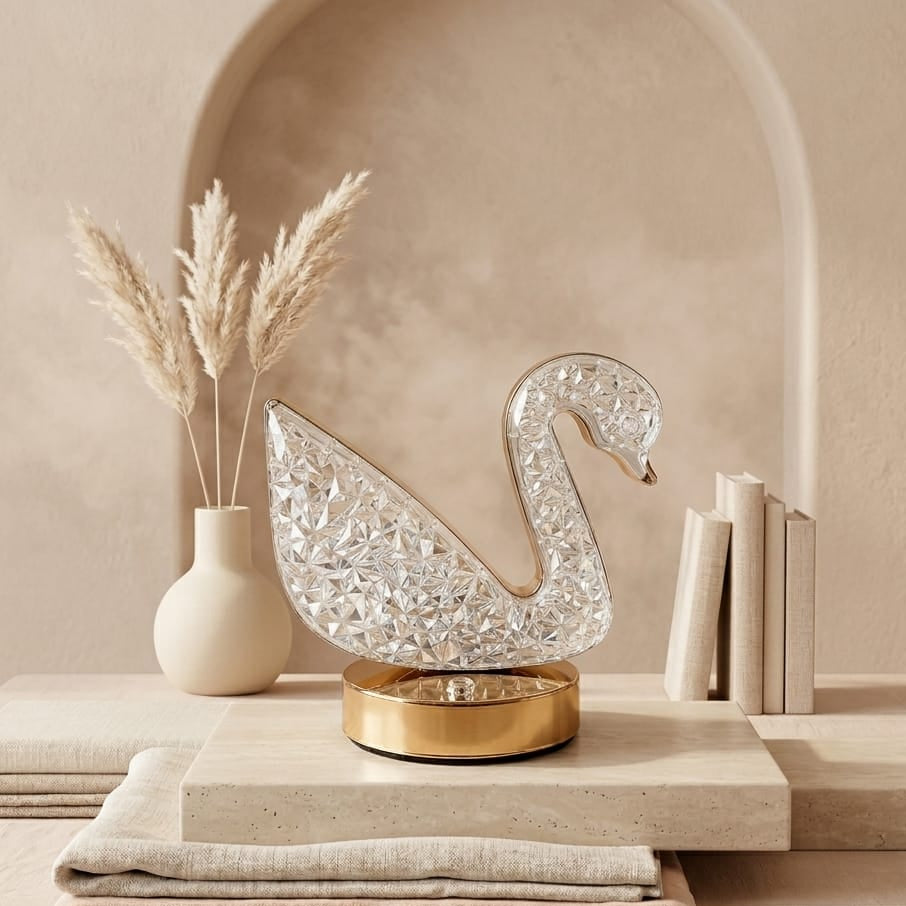 LÁMPARA TÁCTIL DE CISNE