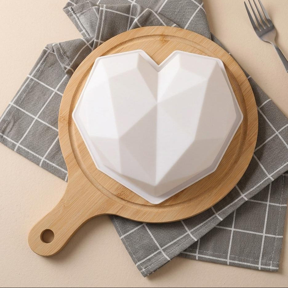MOLDE EN FORMA DE CORAZÓN BLANCO
