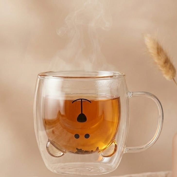TAZA TRANSPARENTE OSITO