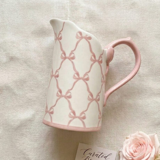 JARRA CON ESTAMPADO DE LAZOS