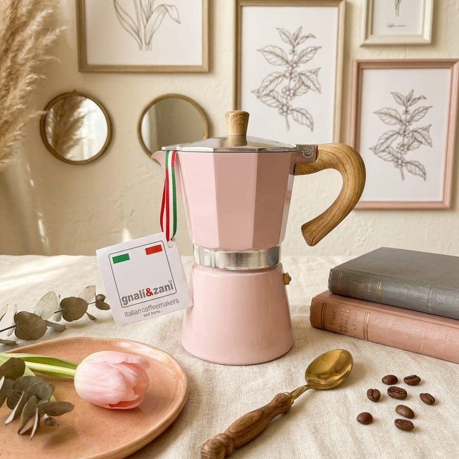 CAFETERA GRECA ROSADA