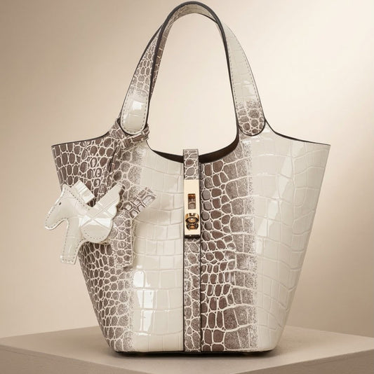 CARTERA HERMÈS CUERO DE COCODRILO ELEGANTE