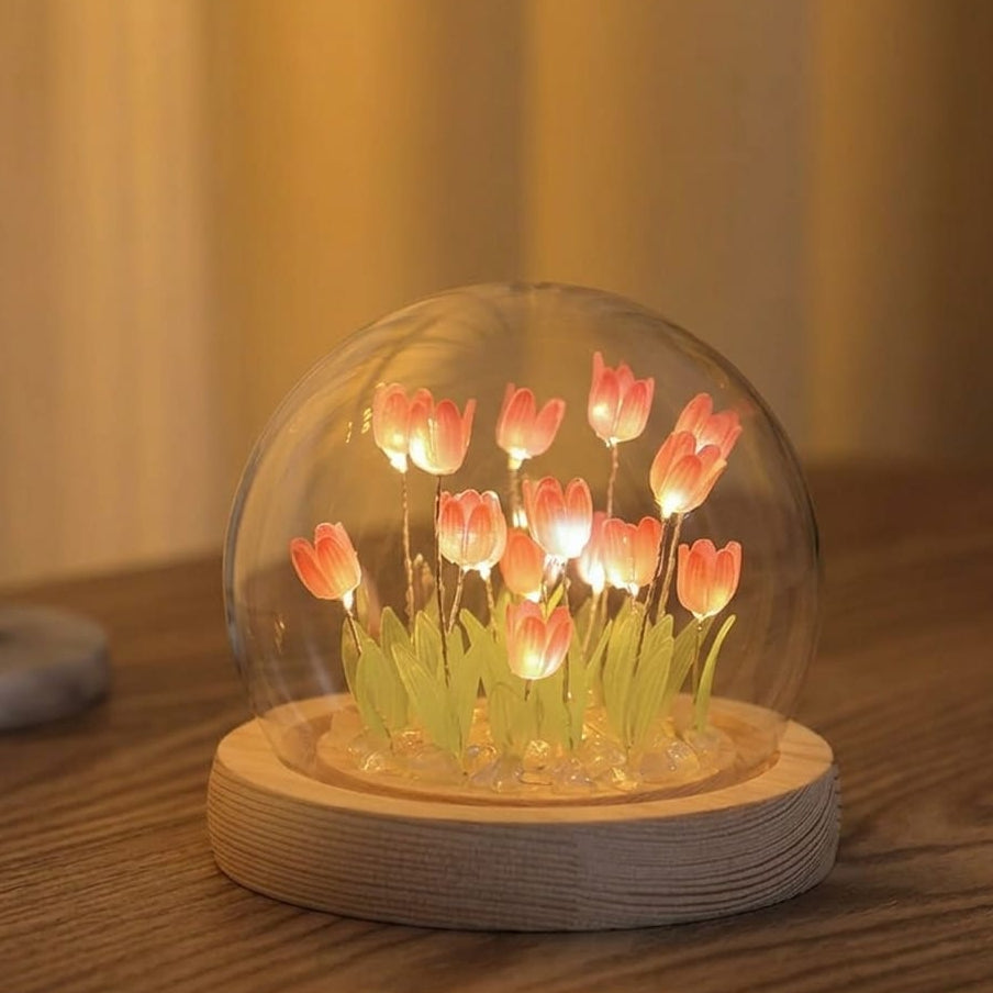 MINI LAMPARA REDONDA TULIPANES