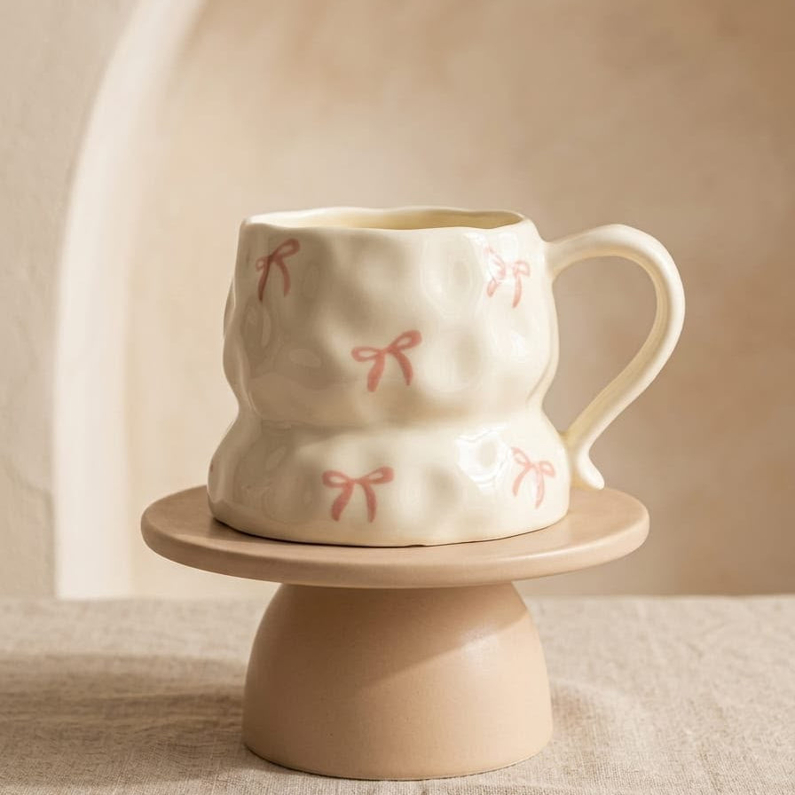 TAZA DE LAZITOS EN FORMA IRREGULAR NUEVA