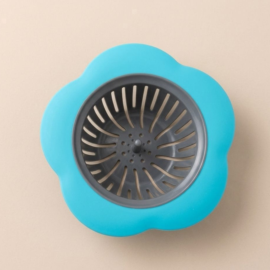 FILTRO DE LAVAPLATOS EN FORMA DE FLOR AZUL