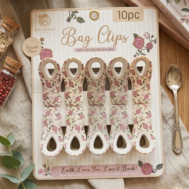 KIT DE 10 PINZAS MAGNETICAS CON FLORES
