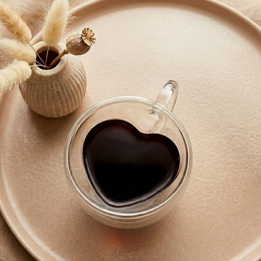 TAZA TRANSPARENTE FONDO DE CORAZÓN GRANDE