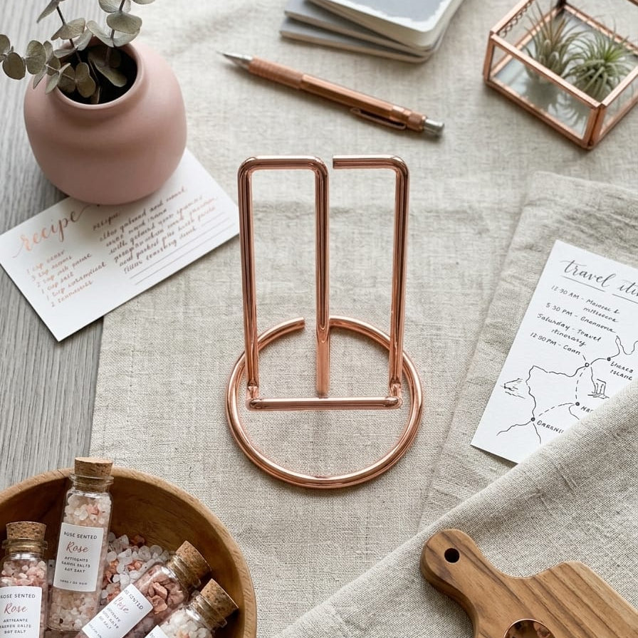 SOPORTE PARA TELEFONO SENCILLO ROSE GOLD