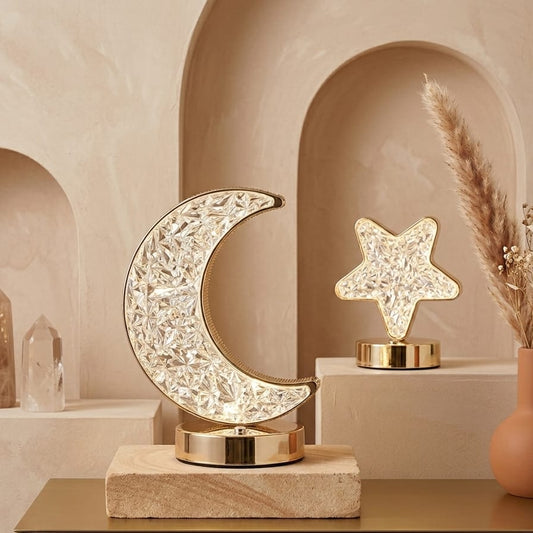 LÁMPARA DE ESTRELLA Y LUNA