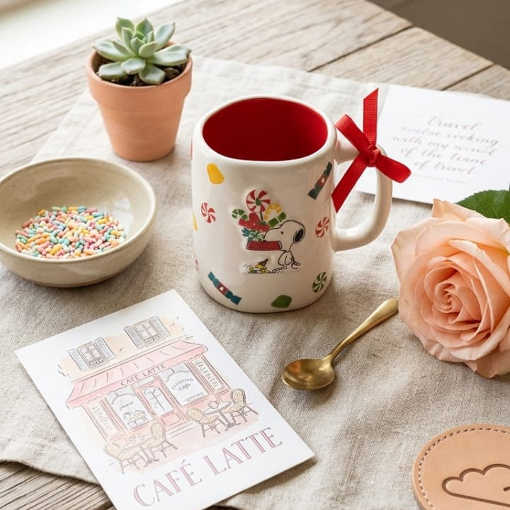 TAZA DE SNOOPY MODELO NAVIDEÑO