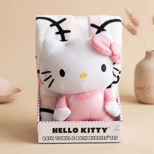 TOALLA DE HELLO KITTY CON PELUCHE