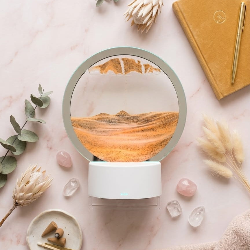RELOJ DE ARENA ELEGANTE CON LUZ