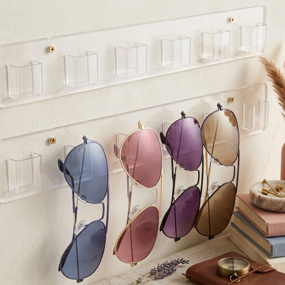ORGANIZADOR DE LENTES PARA PARED DE ACRILICO