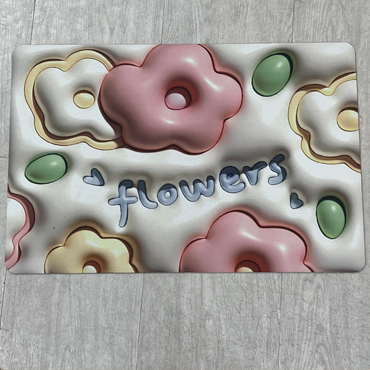 ALFOMBRA 3D SUPER ABSORBENTE FLOWERS
