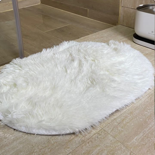 ALFOMBRA DE PISO MINIMALISTA BLANCA