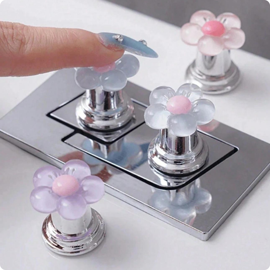 BAJANTE POCETA SET DE 2 FLORES ROSADAS