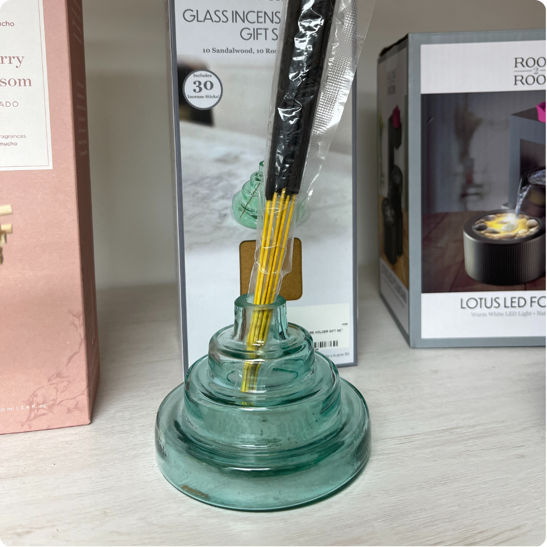 BASE VERDE DE INCIENSO ELEGANTE