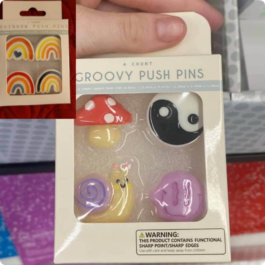 CAJA DE 4 CHINCHES DE FIGURAS