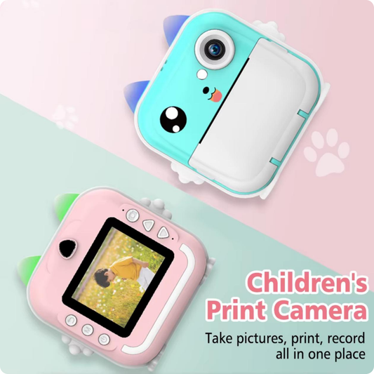 CÁMARA FOTOGRÁFICA ROSADA Y TURQUESA