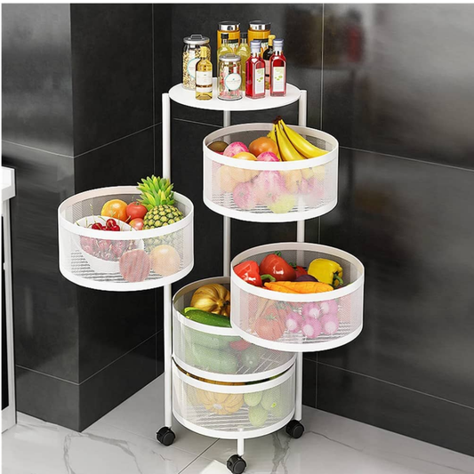 CARRITO ORGANIZADOR MULTIFUNCIONAL PLEGABLE 360 BLANCO