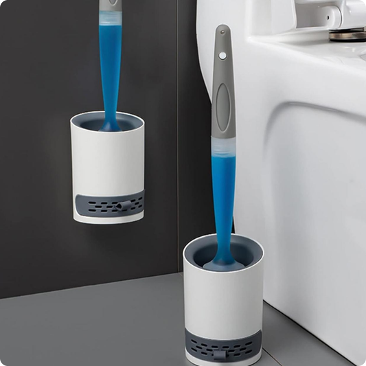 CEPILLO INODORO SILICONA DISPENSADOR MANGO RECARGABLE