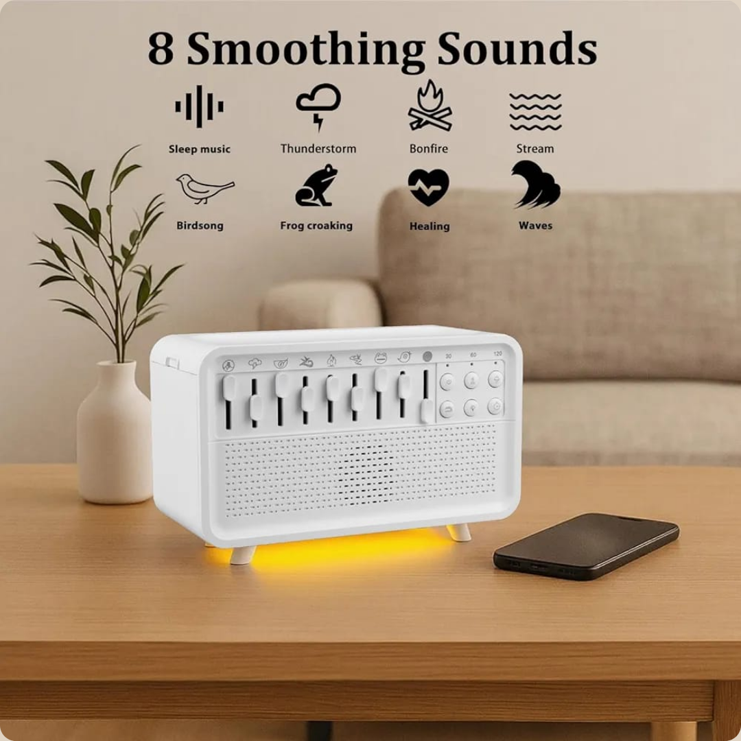 DIFUSOR CON LUCES Y VARIOS SONIDOS BLANCOS