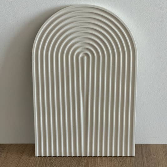 BANDEJA DE ARCOIRIS CONCRETO BLANCO