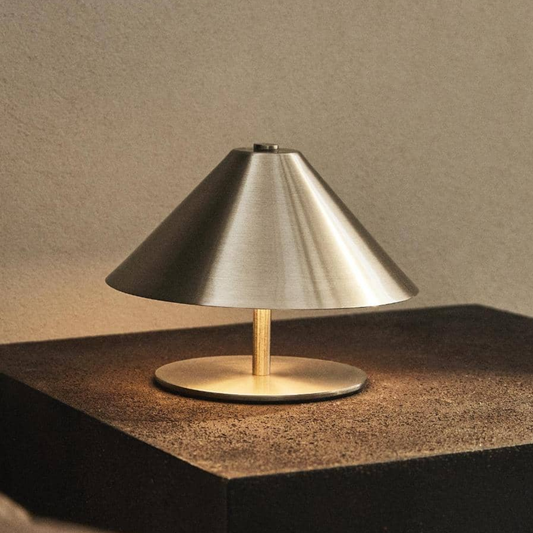 LAMPARA PLATEADA PEQUEÑA DE ZARA HOME
