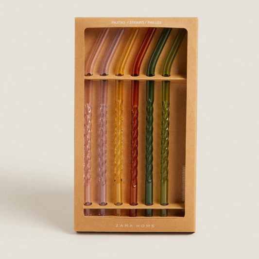 SET DE 6 PITILLOS DE COLORES CON CEPILLO ZARA HOME
