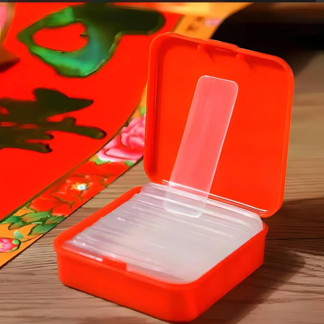 CAJA ROJA MINI CON BANDITAS DOBLE PEGA