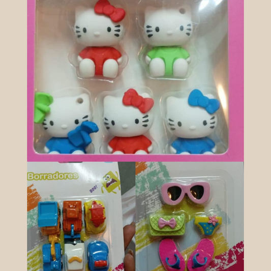 KIT DE 6 BORRAS PEQUEÑAS