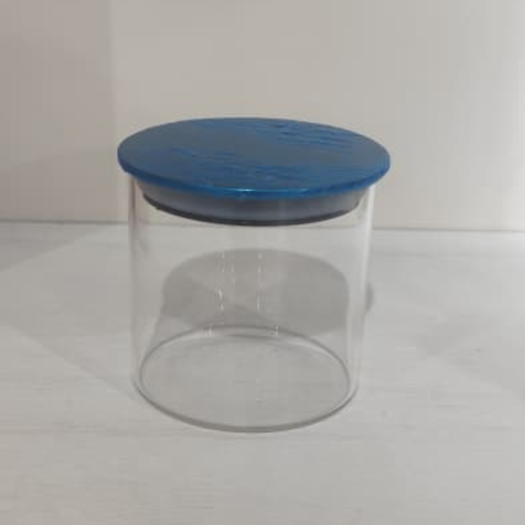 ORGANIZADOR DE VIDRIO TALLA S GORDITO CON TAPA DE ACERO