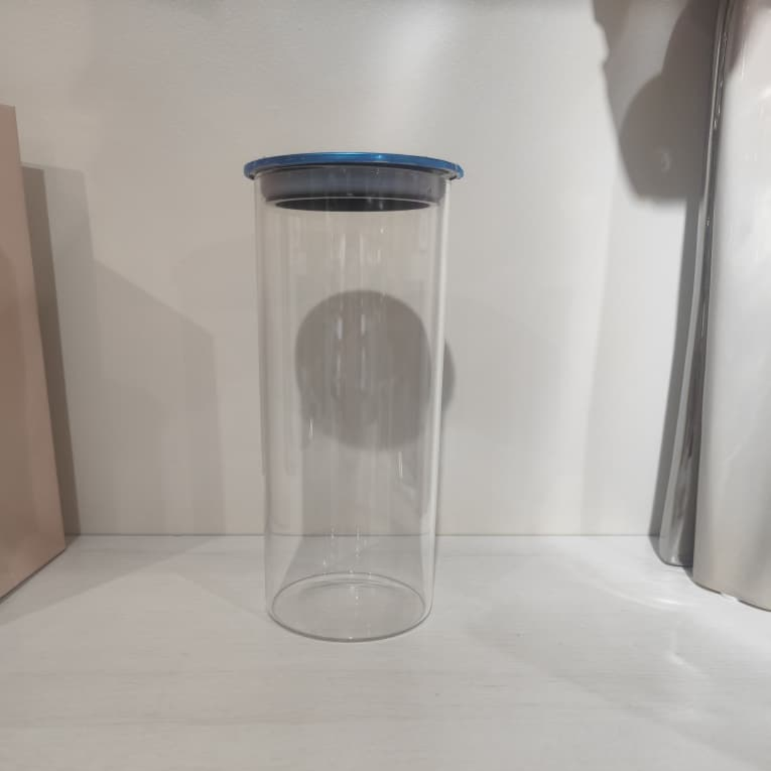 ORGANIZADOR DE VIDRIO TALLA L GORDITO CON TAPA DE ACERO