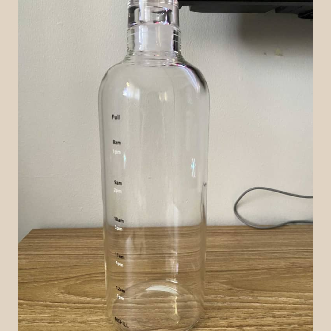 BOTELLA DE VIDRIO PARA AGUA DE 0.5LT