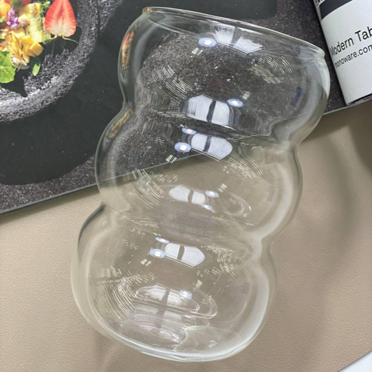 VASO DE VIDRIO 3 ONDAS